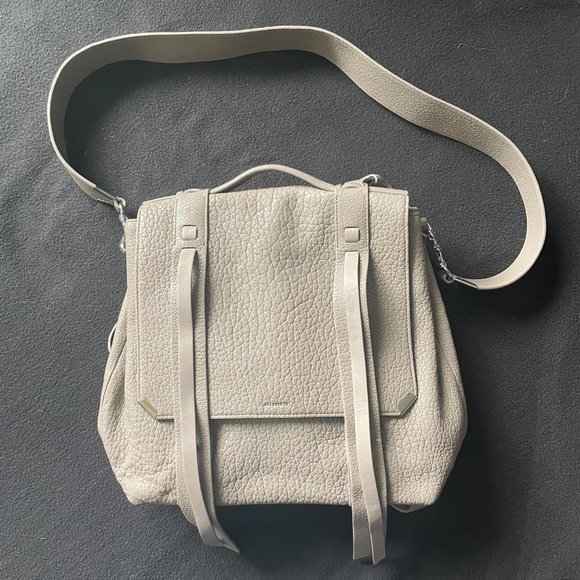 SHOP CLOSING / FINAL PRICE: All Saints Vincent blue-gray leather backpack - Picture 3 of 11